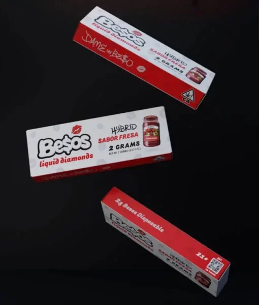 BESOS| SOBAR FRESA |2G LIQUID DIAMOND